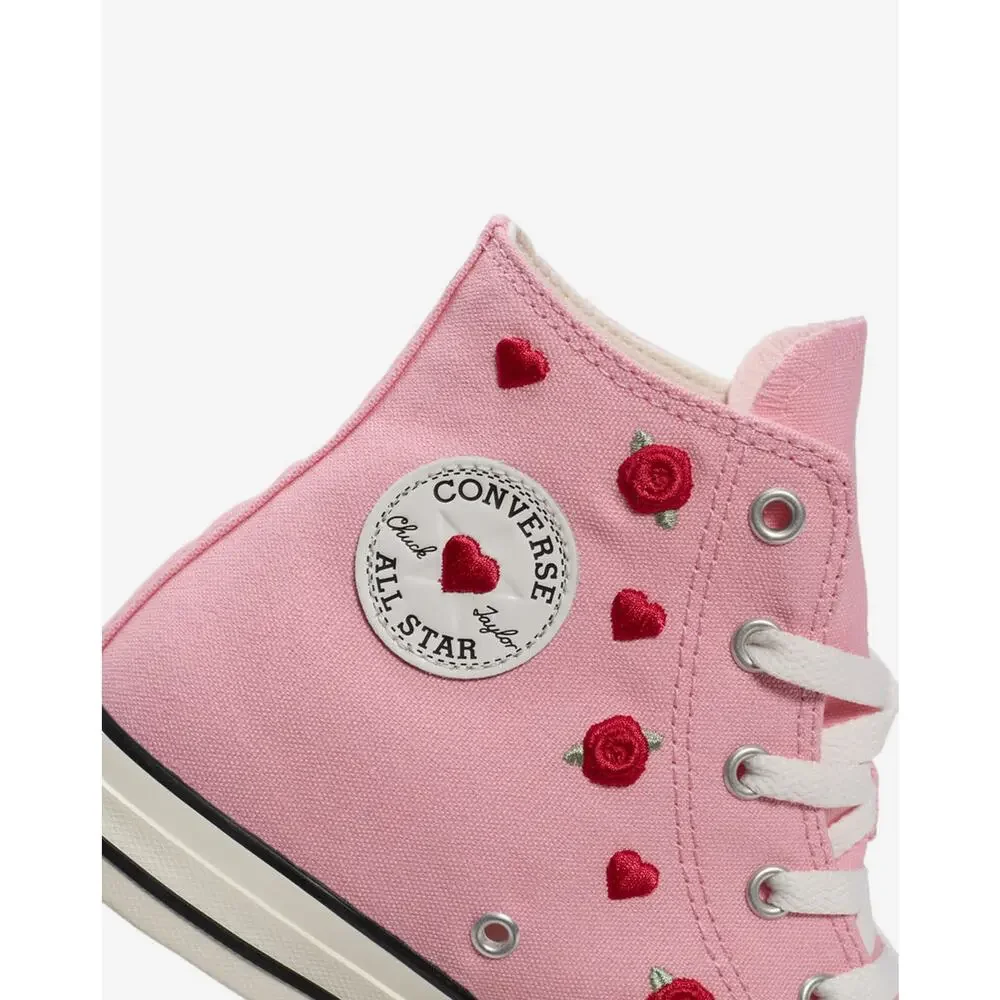 NEW Converse Chuck Taylor All Star V Day Pink Girls Kids Size 7Y Women’s 8.5 - Picture 7 of 9